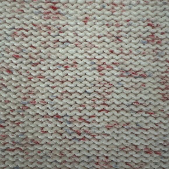 Talbots Cable Knit sweater cream with flecks in shades of pink size medium - Picture 9 of 11